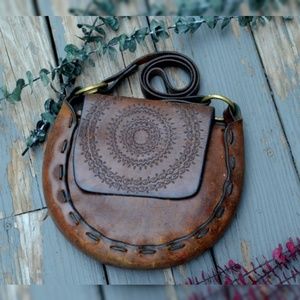 VINTAGE Hand Crafted - MANDALA SADDLE BAG - Boho